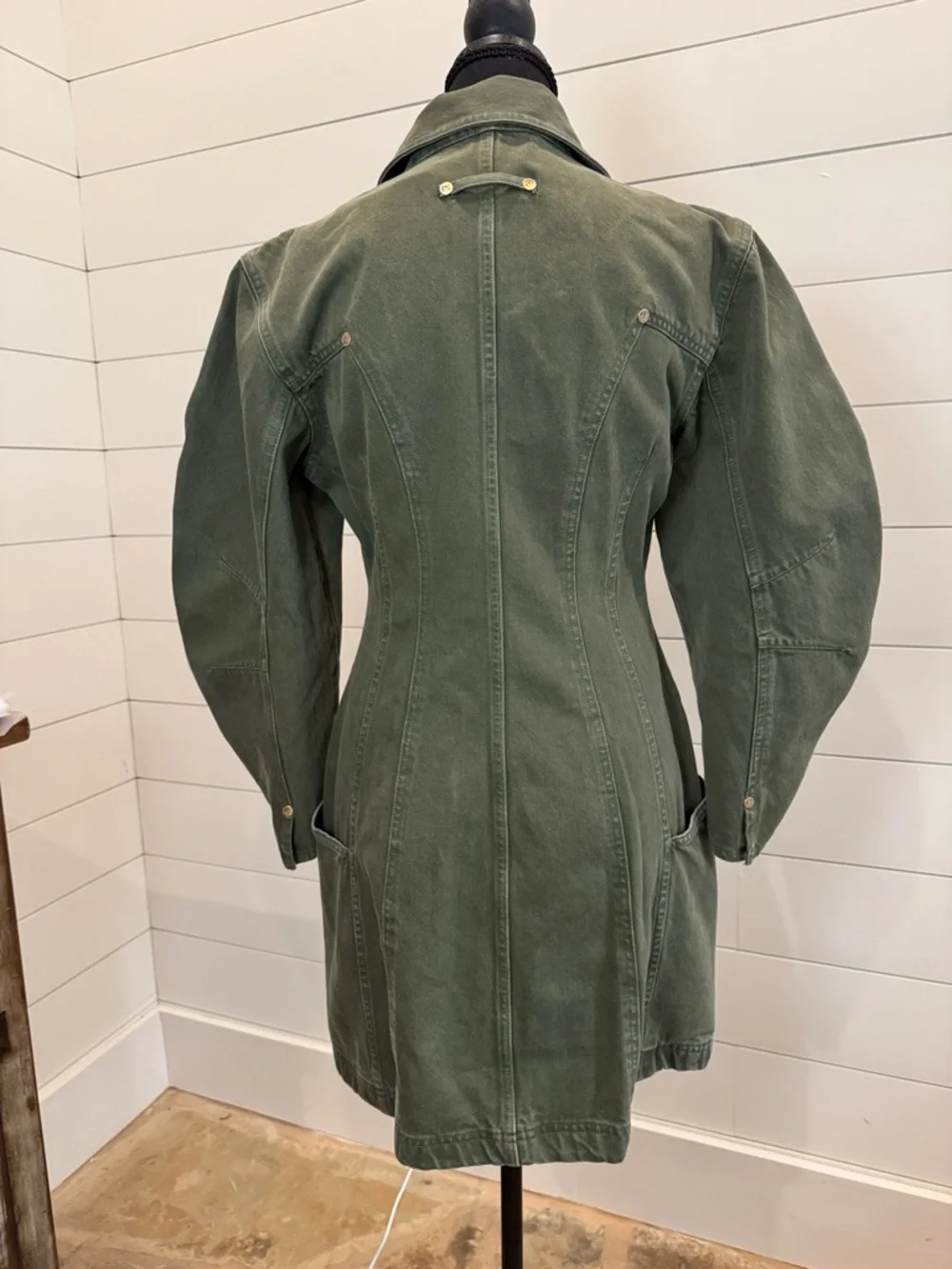 Cult Gaia x Gap Barrel Denim Long Sleeve Mini Dress NWT, Size Small - Picture 3 of 12